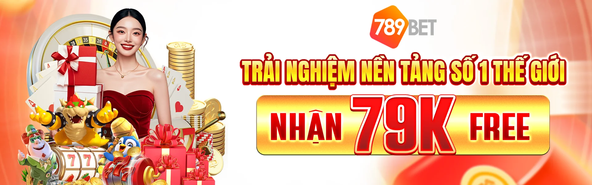 Banner chuyên mục slot, bắn cá và casino live 789Bet